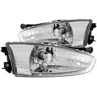 ANZO Headlights, Tail Lights and More  - ANZO 1997-2002 Mitsubishi Mirage Crystal Headlights Chrome - Image 1