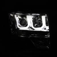 ANZO Headlights, Tail Lights and More  - ANZO 2009-2014 Ford F-150 Projector Headlights w/ U-Bar Chrome - Image 2