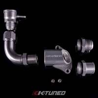 K-Tuned B16/B18C5 (Type R) Upper Coolant Housing w/ Filler Neck and 16AN and Hose End Fitting - Image 3