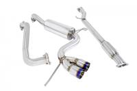 Megan Racing - Megan Racing Type2 Cat-Back Exhaust System: Hyundai Veloster 2012+ Burnt Rolled Tips - Image 1