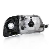 ANZO Headlights, Tail Lights and More  - ANZO 1997-2003 Ford F-150 Crystal Headlight G2 Clear With Parking Light - Image 2