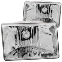 ANZO Headlights, Tail Lights and More  - ANZO 1993-1998 Jeep Grand Cherokee Crystal Headlights Chrome - Image 1