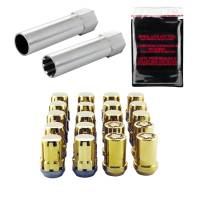 McGard - McGard SplineDrive Tuner 5 Lug Install Kit w/Locks & Tool (Cone) M12X1.5 / 13/16 Hex - Gold - Image 2