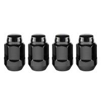 McGard - McGard Hex Lug Nut (Cone Seat Bulge Style) 1/2-20 / 3/4 Hex / 1.45in. Length (4-pack) - Black - Image 2