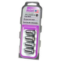 McGard SplineDrive Lug Nut (Cone Seat) M12X1.25 / 1.24in. Length (4-Pack) - Chrome (Req. Tool)