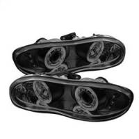 Spyder Auto - Spyder Chevy Camaro 98-02 Projector Headlights LED Halo LED Blk Smke - Low H1 PRO-YD-CCAM98-HL-BSM - Image 1