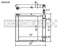 Koyorad Cooling Systems - Koyo HH Series Aluminum Radiator + N-FLO 89-92 Mazda RX-7 1.3L ROT (MT) - Image 2