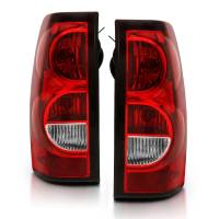 ANZO Headlights, Tail Lights and More  - ANZO 2004-2007 Chevy Silverado Taillight Red/Clear Lens w/Black Trim (OE Replacement) - Image 2