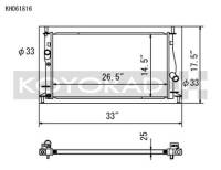 Koyorad Cooling Systems - Koyo KH Series Aluminum Radiator 04-09 Mazda Mazda 3 2.3L I4 (MT) - Image 2