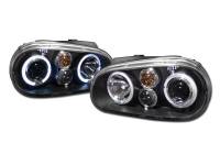 I3 99-05 Vw Golf Mk4 Halo Projector Headlights W/Fog Light (Black)