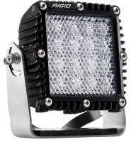 RIGID Q-Series PRO LED Light, Flood/Diffused, Black Housing, Single