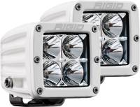 Rigid Industries - RIGID D-Series PRO LED Light, Flood Optic, Surface Mount, White Housing, Pair - Image 1