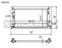 Koyorad Cooling Systems - Koyo KH Series Aluminum Radiator 10-13 Mazda Mazdaspeed 3 2.3L I4 Turbo (MT) - Image 2