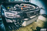 Turbo XS - Turbo XS Front Mount Intercooler Kit Wrinkle Black Pipes 2015+ Subaru STi. - Image 2