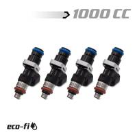 BLOX Racing - BLOX Racing Eco-Fi Street Injectors 1000cc/min w/1/2in Adapter Honda K Series (Set of 4) - Image 1