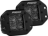 Rigid Industries - RIGID D-Series PRO Midnight Edition, Spot Diffused, Flush Mount, Pair - Image 1