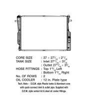 CSF Radiators - CSF 08-10 Ford F-250 Super Suty 6.4L OEM Plastic Radiator - Image 2