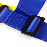 Spec'D Tuning Products - Spec-D Universal Blue 4 Point Racing Seat Belt Buckle Safety Harness - Image 3