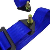 Spec'D Tuning Products - Spec-D Universal Blue 4 Point Racing Seat Belt Buckle Safety Harness - Image 6