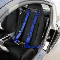 Spec'D Tuning Products - Spec-D Universal Blue 4 Point Racing Seat Belt Buckle Safety Harness - Image 7