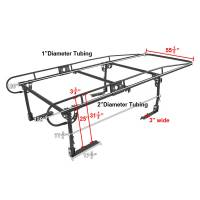 Spec'D Tuning Products - Spec-D Universal Full Size Heavy Duty Contractor Pickup Truck Tool Adjustable Ladder Lumber Rack - Image 3