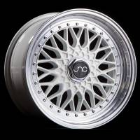 JNC Wheels Rim JNC004 White Machined Lip 18x8.5 4x100/4x114.3 ET30