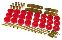 Prothane - Prothane Chevy Conv Impala / Belair Body Mount Kit - Red - Image 1