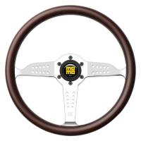 Momo - Momo Super Grand Prix Steering Wheel 350 mm - Mahogany Wood/Pol Spokes - Image 1