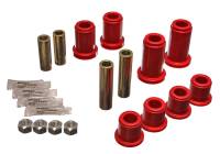 Energy Suspension 01-06 GM Silverado C2500 HD 2WD/K2500 HD 4WD Red Front End Control Arm Bushing Set