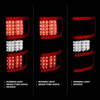 ANZO Headlights, Tail Lights and More  - ANZO 2018-2019 Ford F-150 LED Taillight Smoke (Red Light Bar) (w/ Sequential) - Image 2