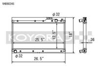 Koyorad Cooling Systems - Koyo Hyper V Series Aluminum Radiator 89-93 Mazda Miata MX-5 1.6L I4 (MT) - Image 2