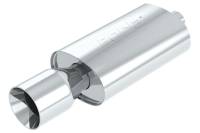 Borla - Borla Wailtail Oval 2-1/4in x 5in Side Round Out Boomer Muffler - Image 1