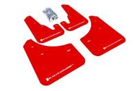 Rally Armor - Rally Armor 2004-2009 Mazda3/Speed 3 UR Red Mud Flap w/ White Logo - Image 1