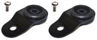 Torque Solution - Torque Solution Radiator Mount Combo with Inserts (Black) : Mitsubishi Evolution 7/8/9 - Image 1