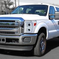 Spec'D Tuning Products - Spec-D 2011-2016 Ford F-250/F-350/F-450/F-550 Switchback Sequential LED C-Bar Projector Headlights (White Housing/Clear Lens) - Image 7