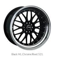 XXR Wheels - XXR Wheel Rim 521 17X7 5x100/5x114.3 ET38 73.1CB Black / ML - Image 1