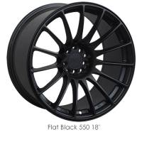 XXR Wheels - XXR Wheel Rim 550 18X8.75 5x100/5x114.3 ET36 73.1CB Flat Black - Image 1