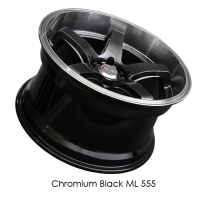 XXR Wheels - XXR Wheel Rim 555 17x8 5x100/5x114.3 ET35 73.1CB Chromium Black / ML - Image 2