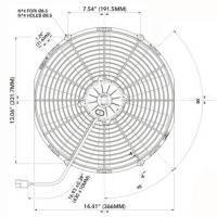 SPAL - SPAL High Performance Fans: VA08-AP70/LL-23MS * 14"S/12V - Image 2