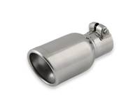 Flowmaster - Flowmaster Exhaust Tip - 3.50 In. Rolled Angle Polished Ss Fits 2.25 In. Tubing (Clamp On) - Image 1