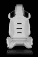 BRAUM Racing Alpha X Series Sport Seats - White / Black - Pair