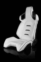 BRAUM RACING SEATS & MORE - BRAUM Racing Alpha X Series Sport Seats - White / Black - Pair - Image 2