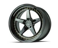 AodHan Wheels - AodHan Wheels Rim DS05 19x11 5x114.3 73.1CB ET22 Gloss Black W /Gold Rivets - Image 3