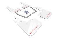 Rally Armor - Rally Armor 16-19 Honda Civic Si UR White Mud Flap w/ Red Logo - Image 1