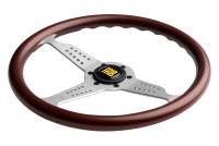 Momo - Momo Grand Prix Steering Wheel 350 mm - Mahogany Wood/Brshd Spokes - Image 2