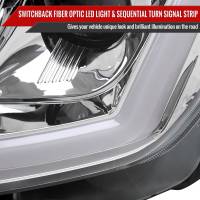 Spec'D Tuning Products - Spec-D 2008-2013 Infiniti G37/2014-2015 Q60 Coupe/Convertible Sequential Switchback LED Turn Signal Projector Headlights (Chrome Housing/Clear Lens) - Image 3