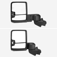 Spec'D Tuning Products - Spec-D 2019-2022 Chevrolet Silverado 1500 Power Adjustable, Heated, & Manual Extendable Chrome Towing Mirrors w/ Smoke Lens LED Turn Signal & Clearance Lights - Image 1