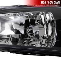 Spec'D Tuning Products - Spec-D 1995-2001 Subaru Impreza Factory Style Crystal Headlights (Matte Black Housing/Clear Lens) - Image 1