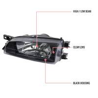 Spec'D Tuning Products - Spec-D 1995-2001 Subaru Impreza Factory Style Crystal Headlights (Matte Black Housing/Clear Lens) - Image 4