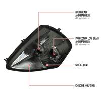 Spec'D Tuning Products - Spec-D 2000-2005 Mitsubishi Eclipse Dual Halo Projector Headlights (Chrome Housing/Smoke Lens) - Image 2